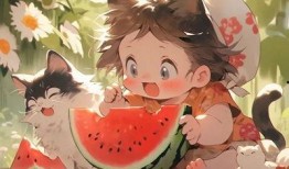 女孩吃瓜卡通头像,女孩吃瓜卡通头像的趣味解读